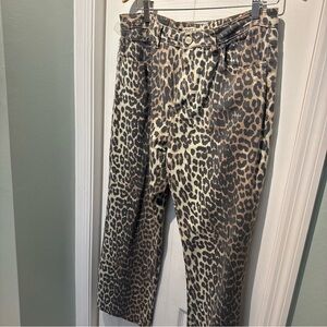 Oat New York Animal Print Denim